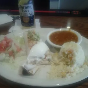 Crab and Shrimp Chimichanga