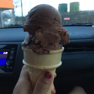 Chocolate Ice Cream Cone