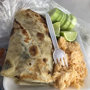 Chicken burrito $7