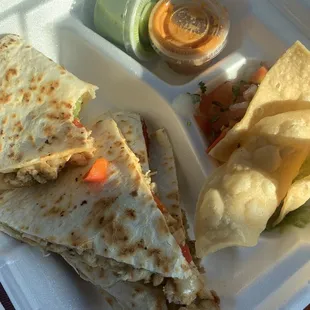 3. Pollo Quesadilla