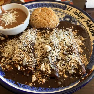 Mole Poblano Enchilafas
