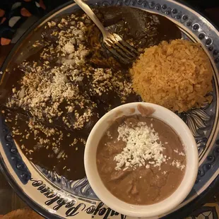 Enchiladas en mole