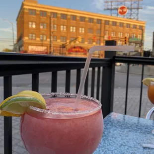 Margaritas with a view