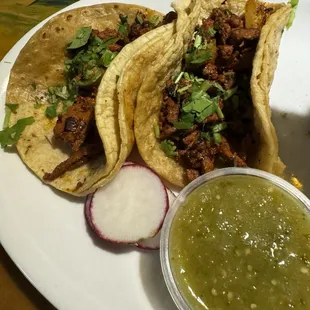Taco al pastor (sorry, there was a 3rd one but I ate it!)