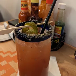 Michelada $5 on Saturdays