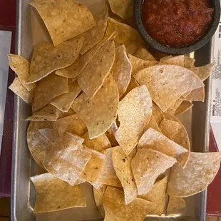 Huge platter of chips!