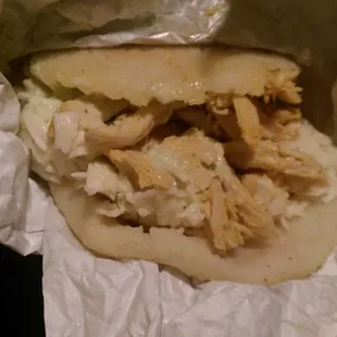 Chicken arepa