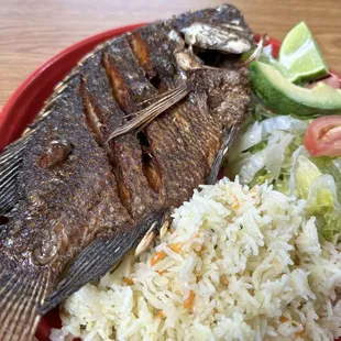 Mojarra Frita(whole tilapia)