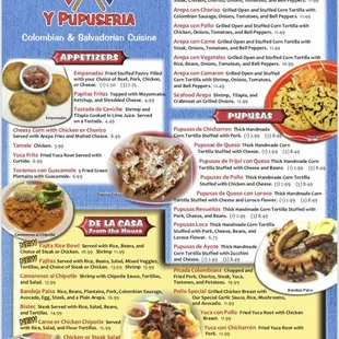 Menu page 1