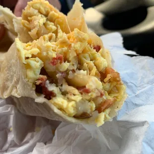 Armando&apos;s breakfast burrito