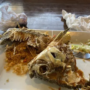 a plate of food on a table