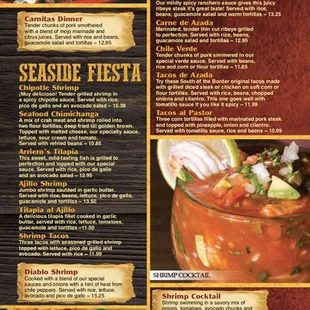 Specialities/Seafood