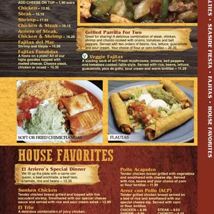 Fajitas/House Favorites