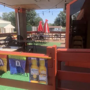 Some outdoor seating