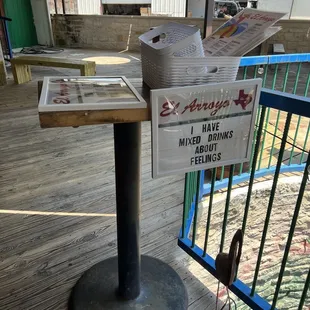 Hostess stand outside but we just went inside to the main dining room.