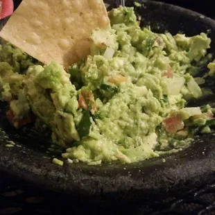 Table side guacamole by Stephanie. Yumz!