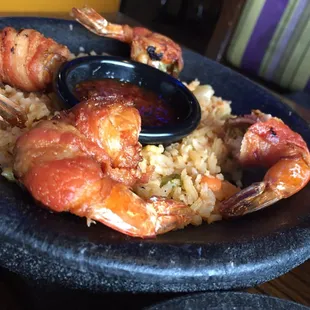 Shrimp Diablo free with a Yelp check-in. Probably the best check-in reward I&apos;ve ever gotten.