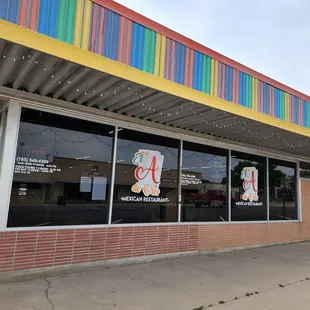 Restaurant facade and entry.