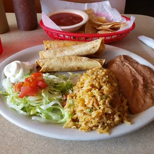 Flautas  plate