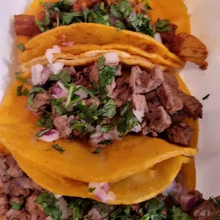Mini Asada and Adobada Taco