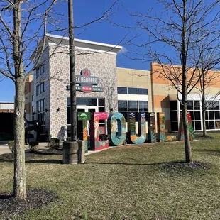Outside