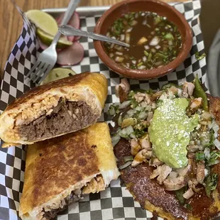 My sons The Asadero chicken taco he said was INSANE! And a Birria burrito and that consommé was Gasm literally!!