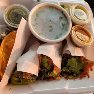 Keto tacos and birria taco