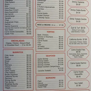 General Menu
