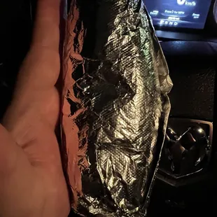 Burrito the size of my hand $12