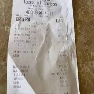 Receipt