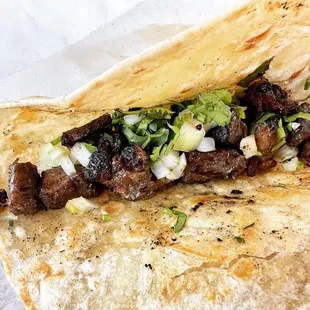 a tasty looking burrito