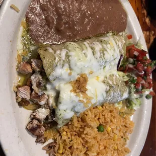 Enchiladas Flameadas w/ chicken