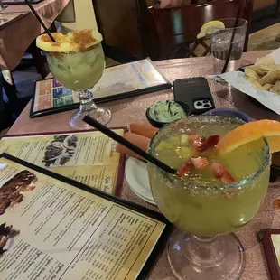 Cucumber banana Margarita &amp; Tropical Margarit