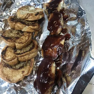 BBQ Chicken pinchos without coleslaw