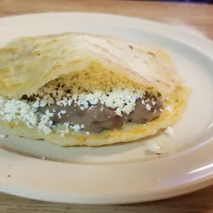 Gordita - Cheese and Beans . Pretty good!