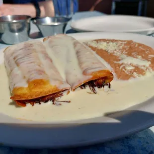 Shredded beef Chimichanga