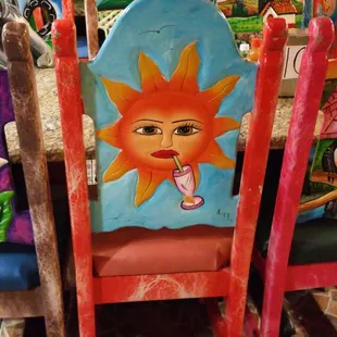 Hand carved chairs