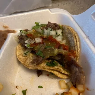 Cecina 2 Taco Platter Dinner