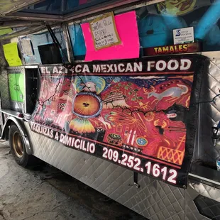 Front of the truck.