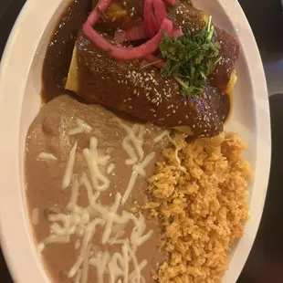 Enchiladas Mole!! Delicious!