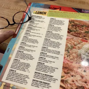 Lunch menu was huge (September 2023)