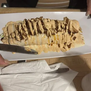 Chipotle burrito (can feed two people)