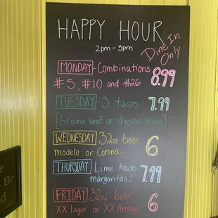 Happy hours as of 4/12/23