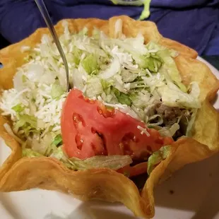 Lunch menu Taco Salad