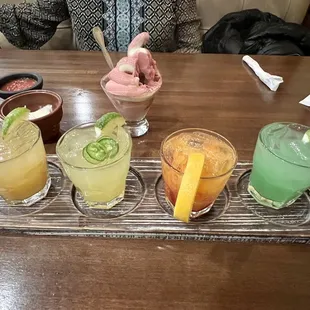 Margarita Flight Deluxe = Top Shelf. No substitution.