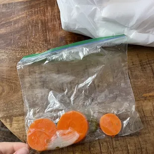 a bag of carrots