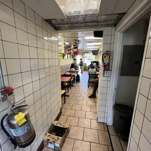 the inside of a restaurant