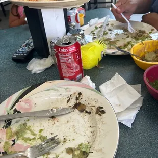 Mushroom quesadillas are our favorite! Forgot the before pic but we cleaned our plates