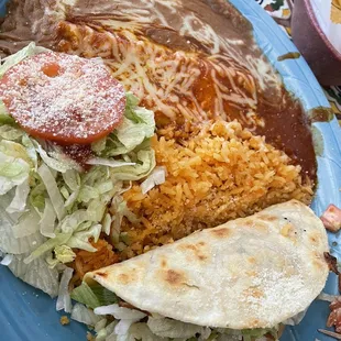 Combo #1 Enchilada and Taco