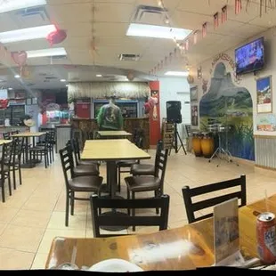 a view of the dining area
